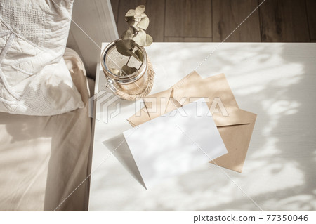 blank greeting card invitation mockup with craft paper envelope feminine still life composition blank greeting card invitation mockup with craft paper envelope feminine still life composition 77350046