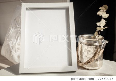 white portrait frame mockups, Scandinavian interior neutral color palette. white portrait frame mockups, Scandinavian interior neutral color palette. 77350047