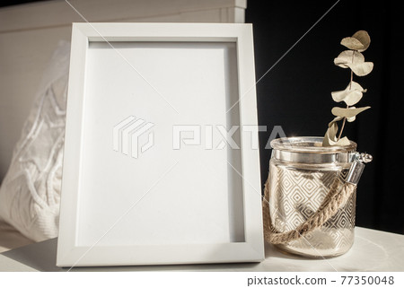 white portrait frame mockups, Scandinavian interior neutral color palette. white portrait frame mockups, Scandinavian interior neutral color palette. 77350048
