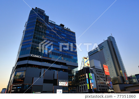 Tokyo Shibuya Station South Exit Cityscape Shibuya Fukuras Night View 77351860