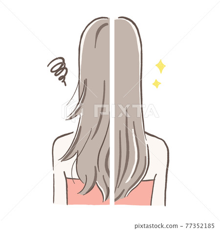 Hair quality improvement before and after long hair Hair quality improvement before and after long hair 77352185