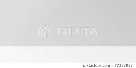 Gray wall and white floor background material 77352952