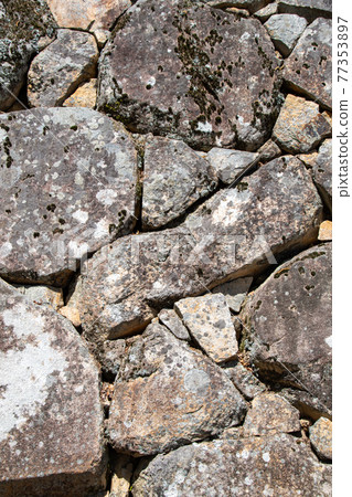 Castle stone wall Bitchu Matsuyama Castle Takahashi City, Okayama Prefecture 77353897