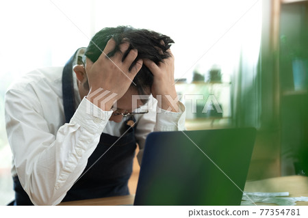 Depressed restaurant owner 77354781