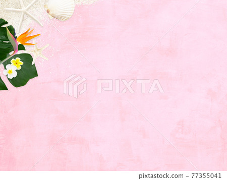 A refreshing pink background inspired by the beach-there are multiple variations 77355041