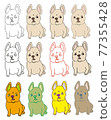 A lot of french bulldog 77355428