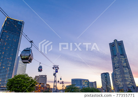 橫濱空中纜車開通的橫濱港未來夜景 77355771