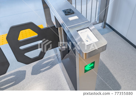 Security gate with QR code reader Security gate with QR code reader 77355880