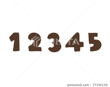 その他 12345 12345 Cute number number 12345 (brown color) / - Stock