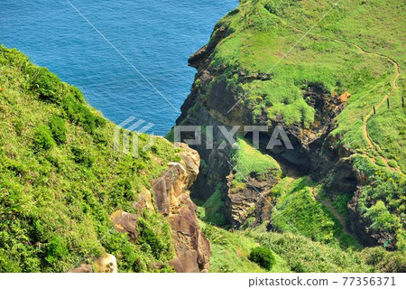 鼻頭角漁港風情在台北瑞芳景點,台灣 77356371