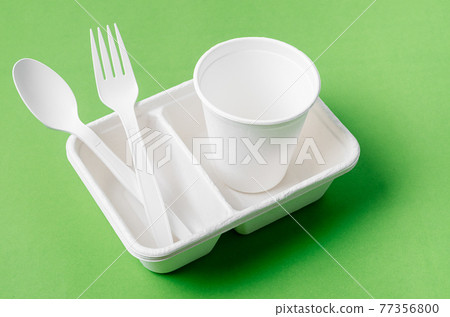 Eco friendly biodegradable paper disposable for packaging food and paper glass. 77356800