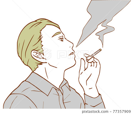 Men who smoke up (simple color) 77357909