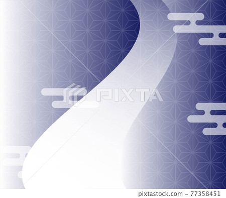 Japanese background illustration Tanabata Milky Way image vector 77358451