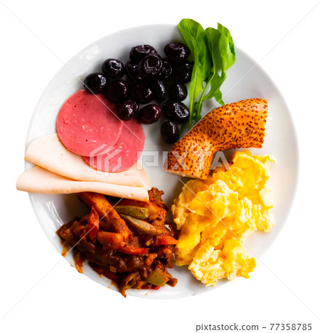 Halal breakfast. High quality photo 77358785