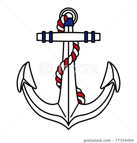 用纏繞的繩索錨 77359404