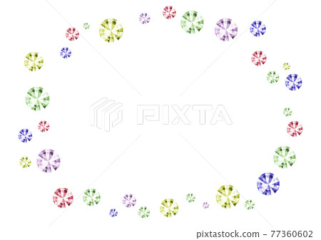 Colorful diamond frame material - Stock Illustration [77360602] - PIXTA