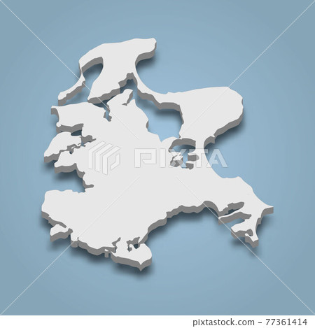 3d isometric map of Rugen is an island in Germany 3d isometric map of Rugen is an island in Germany 77361414