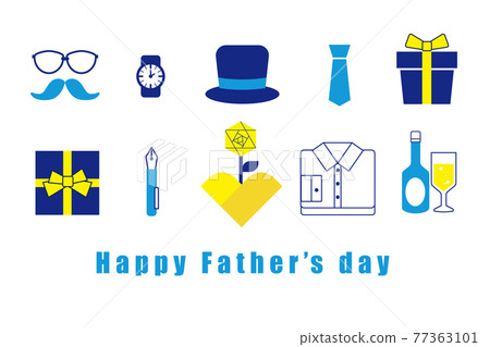 父親節插畫素材 父親節插畫素材 77363101