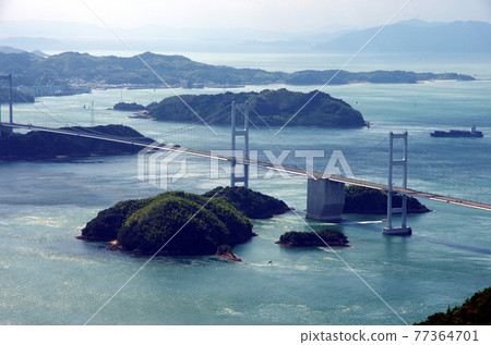 從基羅山展望公園眺望來島海峽大橋 77364701