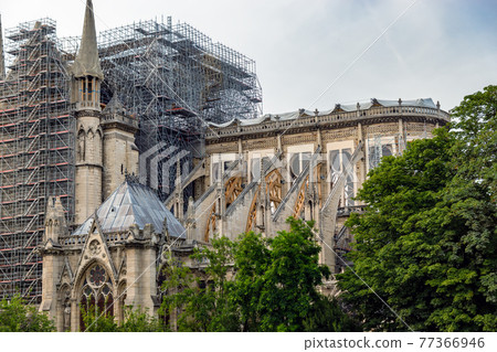 Notre Dame de Paris: Reinforcement work after the fire 77366946