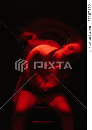 portrait of a psychotic woman with schizophrenic diseases and mental disorders portrait of a psychotic woman with schizophrenic diseases and mental disorders 77367150