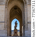 Monument to Blaise Pascal under the Saint-Jacques Tower - Paris 77367311