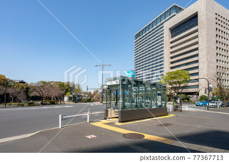 Takebashi Station entrance on the Tokyo Metro Tozai Line 77367713