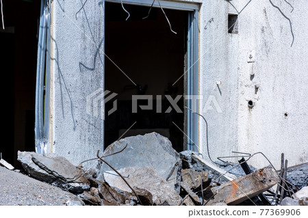 Demolition work site Demolition work site 77369906