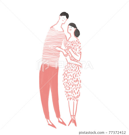 Men and women, people, couples, couples snuggling up 77372412