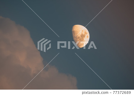 Sunset moon Sunset moon 77372689