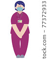 Illustration of medical worker 77372933