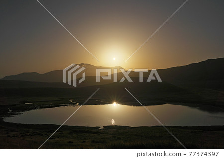 [Mt. Aso Kusasenrigahama (sunrise)] Kusasenrigahama, Aso City, Kumamoto Prefecture 77374397