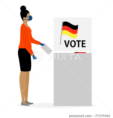 Vote Vector People Election Campaign Germany 77374402
