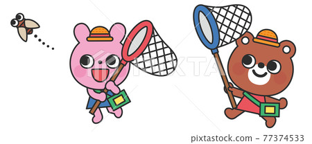 兔子和熊抓蟬 兔子和熊抓蟬 77374533