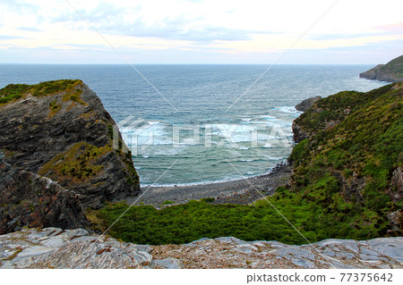 沖繩 座間味島 從宇內崎展望台看黃昏的大海 照片素材 圖片 圖庫