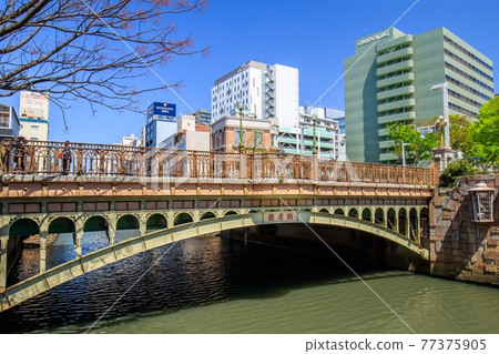 Scenery of Nagoya Nayabashi and the former Kato Shokai Building 77375905
