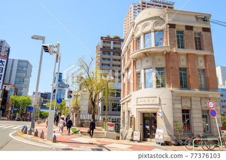 Exterior of the former Kato Shokai Building in Nayabashi, Nagoya 77376103