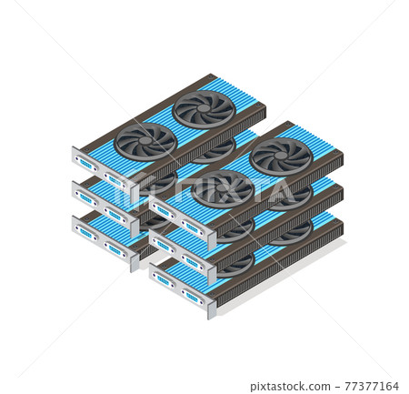 Video card set of mining bitcoin Video card set of mining bitcoin 77377164