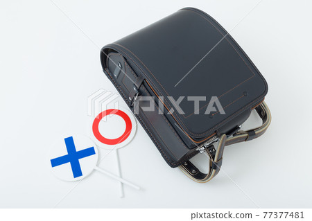 School bag and backpack plate School bag and backpack plate 77377481
