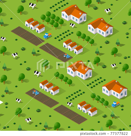Rural isometric natural 77377822
