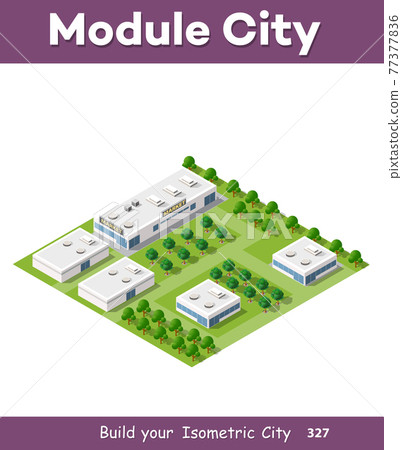 Isometric 3d trees forest 77377836
