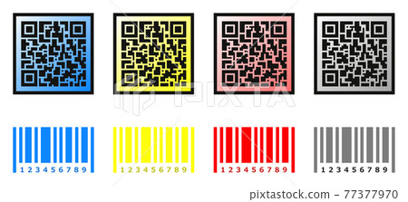 二維碼和條碼示例圖 二維碼和條碼示例圖 77377970