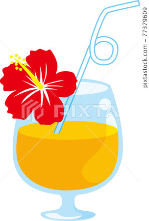 夏季熱帶果汁與芙蓉 77379609