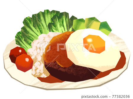 Paper-cutting loco moco 77382036