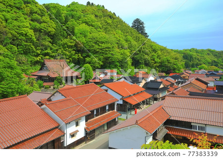 [島根縣] 大森銀礦（石見銀礦）石州瓷磚的街景 77383339