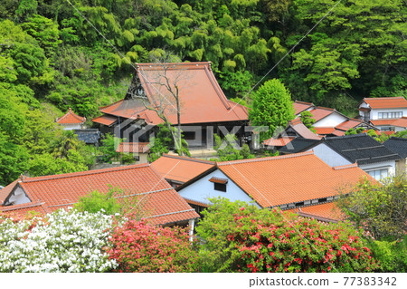 [Shimane Prefecture] Townscape of Ishishu tiles in Omori silver mine (Iwami silver mine) 77383342