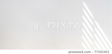 Space shadow. Sunlight architecture abstract background with light, black shadow overlay from window on white texture wall. Organic drop diagonal shadow for Decorative and backdrop. Space shadow. Sunlight architecture abstract background with light, black shadow overlay from window on white texture wall. Organic drop diagonal shadow for Decorative and backdrop. 77383401