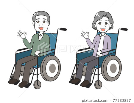 wheelchair, Wheel Chair, wheel-chair - Stock Illustration [77383857 ...