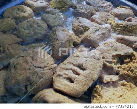 Image of India famous dish dal bati Image of India famous dish dal bati 77384213