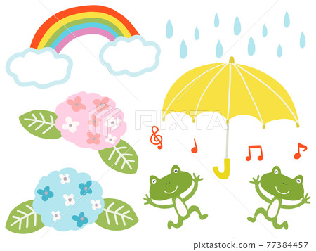 Rainy season illustration Rainy season illustration 77384457